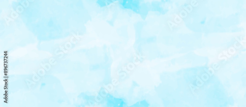 Abstract watercolor paper textured illustration. grungy violet gradient watercolor artistic brush paint stain background. light sky blue background.. retro aquarelle card design.