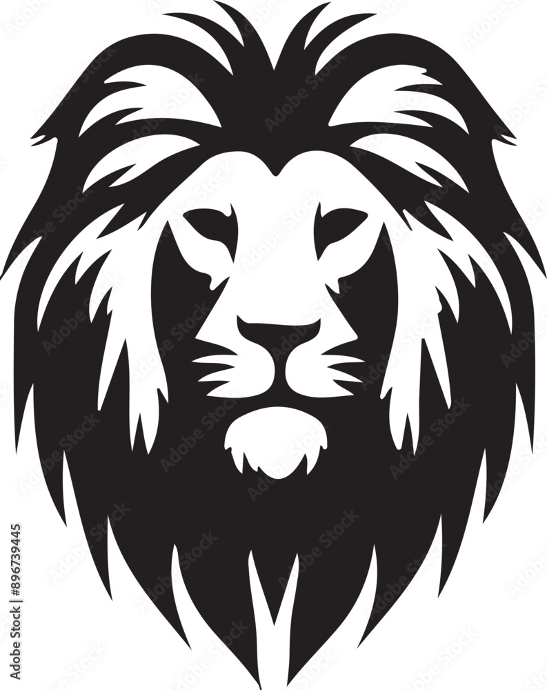 lion head silhouettes vector art illustration lion head silhouettes vector art illustration