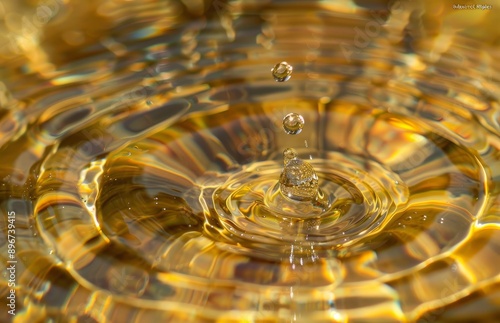 "Abstract Water Ripples": Freeze the moment when a droplet hits the surface of water, capturing the mesmerizing concentric ripples that radiate outward. 