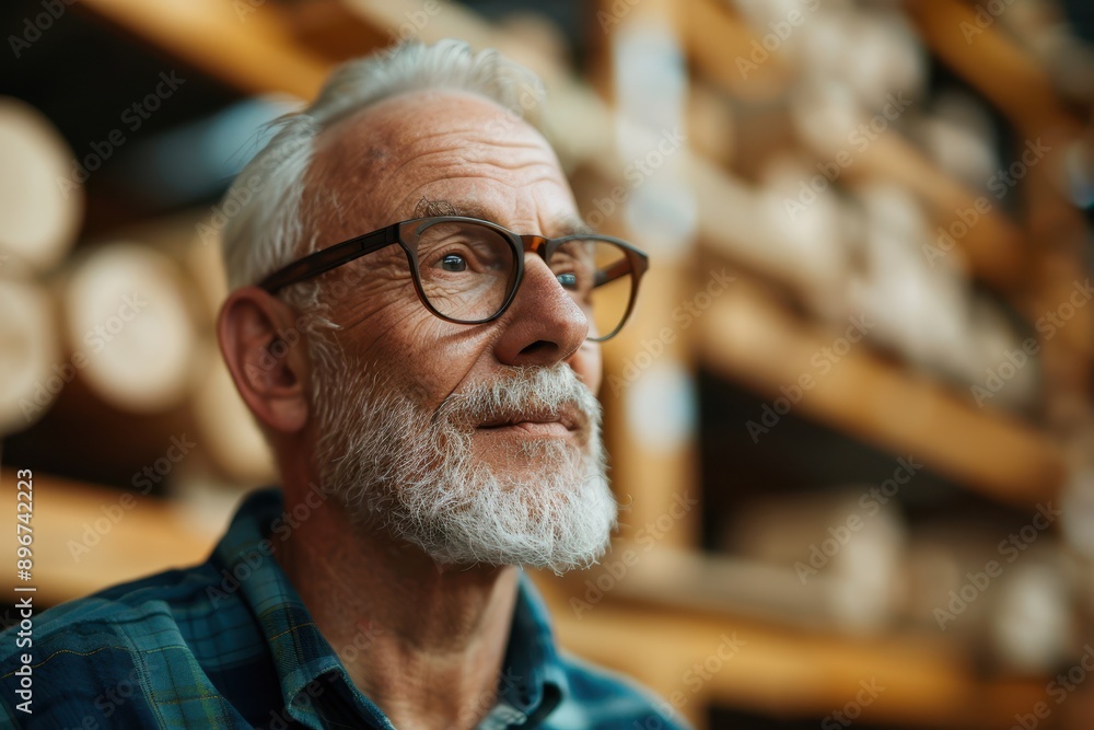 Skilled Senior Man Enjoying Woodworking as a Hands-On Retirement Hobby Skilled Senior Man Enjoying Woodworking as a Hands-On Retirement Hobby