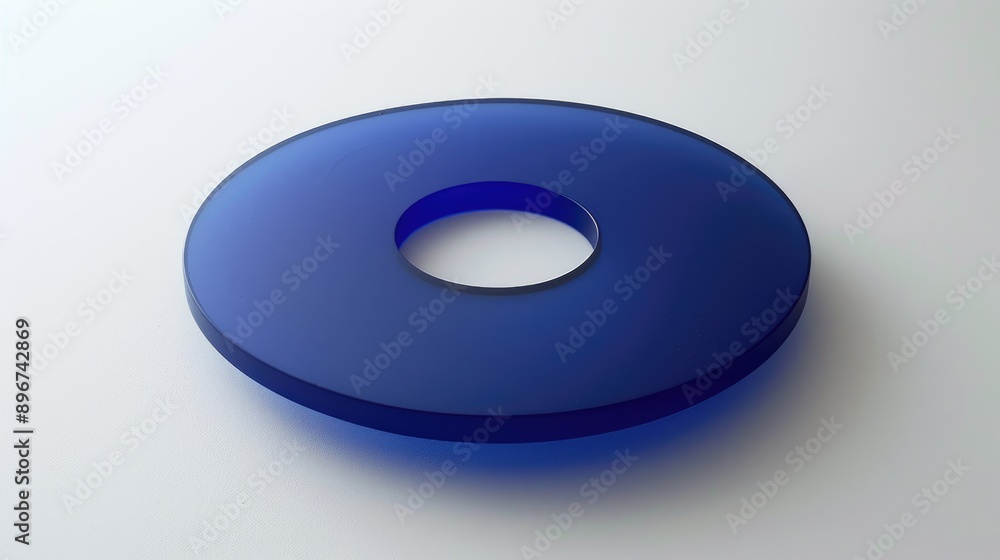 Blue disk on white background ALONE1990 Blue disk on white background ALONE1990