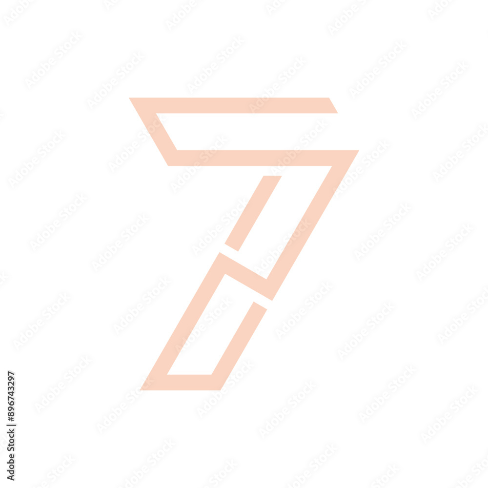 Monogram 7. Number 7. Number 7 design logo. Monogram letter mark 7 logo design. Monogram design vector logo. Monogram number 7 logo design. Simple number 7 monogram. Monogram 7 design logo.
