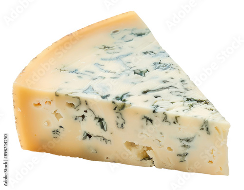 Gorgonzola cheese isolated on transparent background