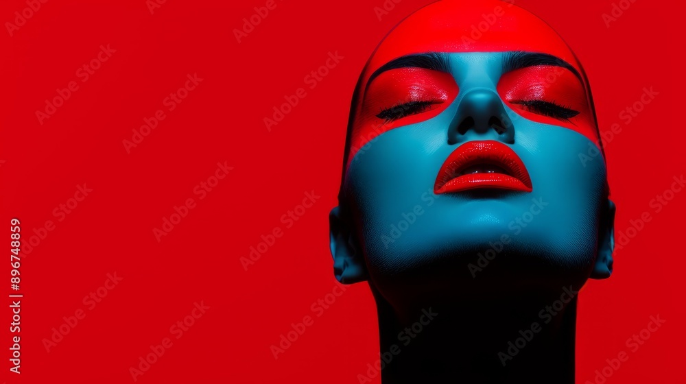 Red and black, vivid, minimalist, pretty face, modern style of red and black, beautiful goddess style charming simple atlas Red and black, vivid, minimalist, pretty face, modern style of red and black, beautiful goddess style charming simple atlas