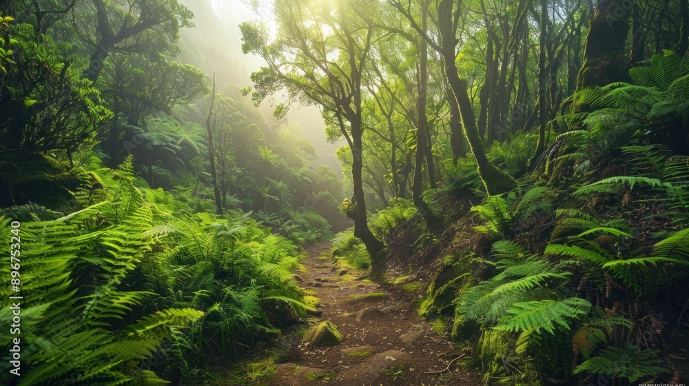 Obraz premium Mystical Forest Path