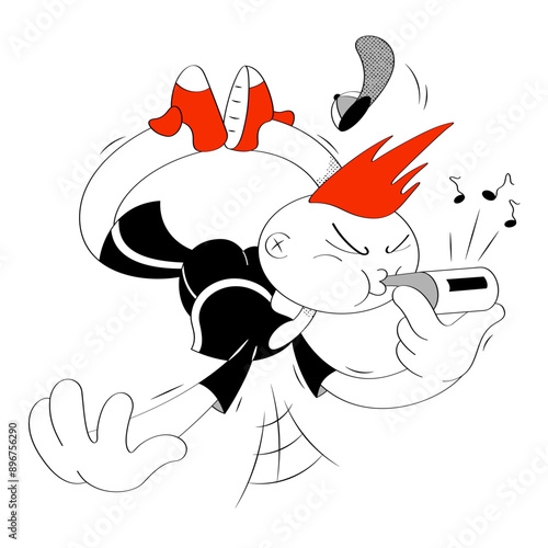 Coach blowing whistle