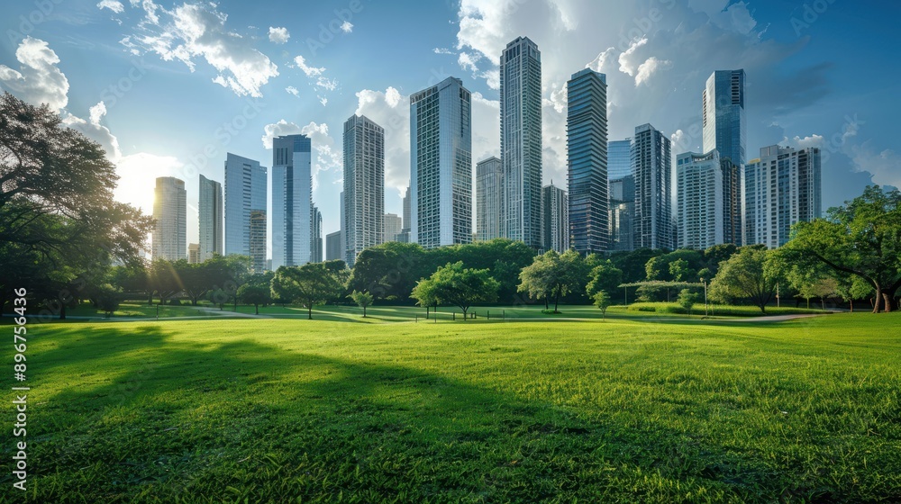 Urban Oasis: Cityscape View Urban Oasis: Cityscape View