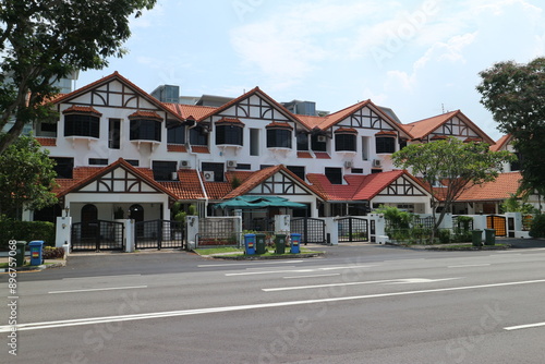 シンガポール　郊外の住宅地