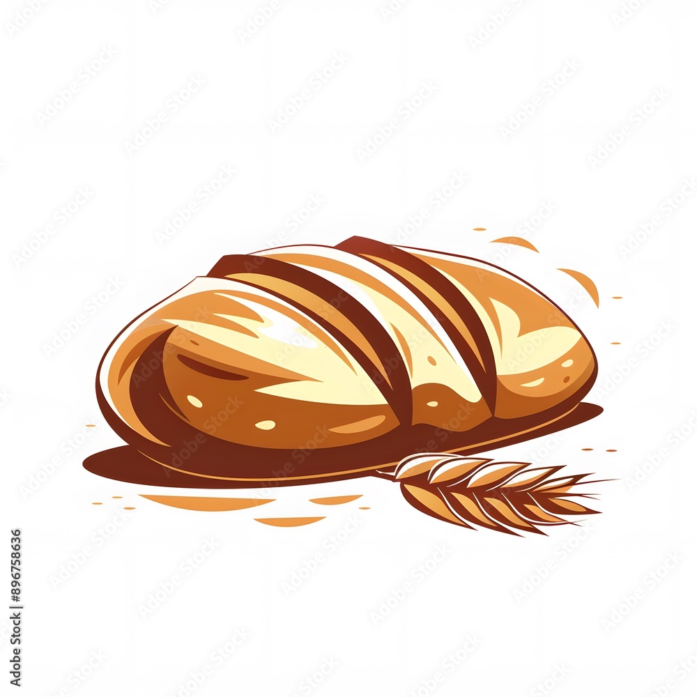 Bread with delicious chocolate topping Bread with delicious chocolate topping