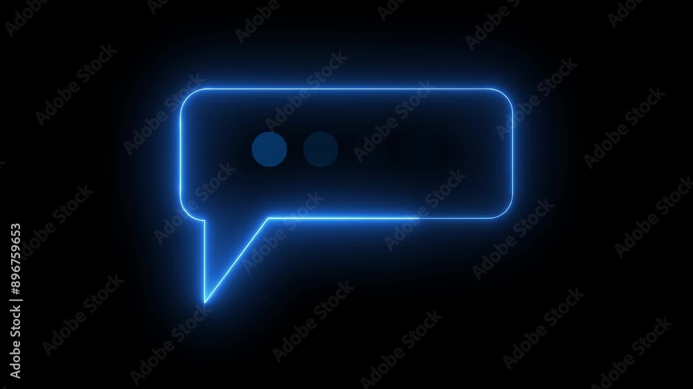 Messages chat bubble speech typing dialogue copy space icon Animation loop with alpha channel. Messages chat bubble speech typing dialogue copy space icon Animation loop with alpha channel.