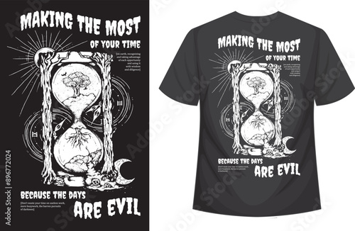 Christian bible verse t shirt design illustration vector