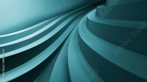 white curves blend with turquoise tones, creating a dynamic effect against a mars-like backdrop; dark violet and light blue hues evoke futuristic corporate elegance.