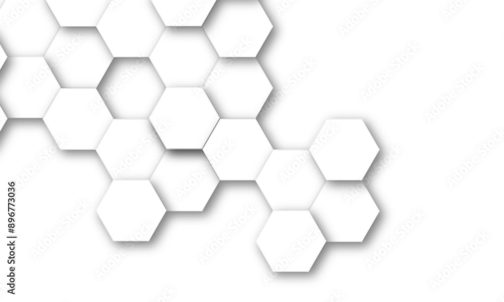 Vector technology background with hexagon concept design. Embossed Hexagon , honeycomb white shadow. Luxury White 3D futuristic honeycomb mosaic white background. Vector technology background with hexagon concept design. Embossed Hexagon , honeycomb white shadow. Luxury White 3D futuristic honeycomb mosaic white background.