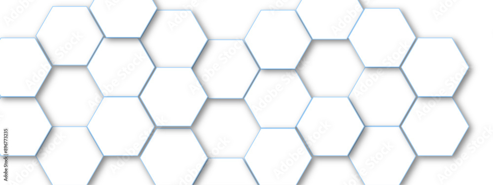 Vector technology background with hexagon concept design. Embossed Hexagon , honeycomb white shadow. Luxury White 3D futuristic honeycomb mosaic white background. Vector technology background with hexagon concept design. Embossed Hexagon , honeycomb white shadow. Luxury White 3D futuristic honeycomb mosaic white background.
