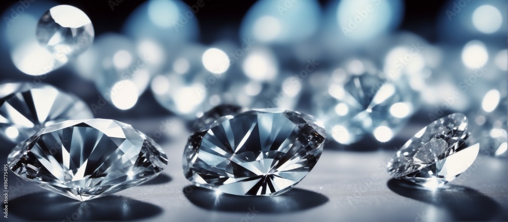 Expensive and luxurious group sparkling diamonds black surface a Expensive and luxurious group sparkling diamonds black surface a