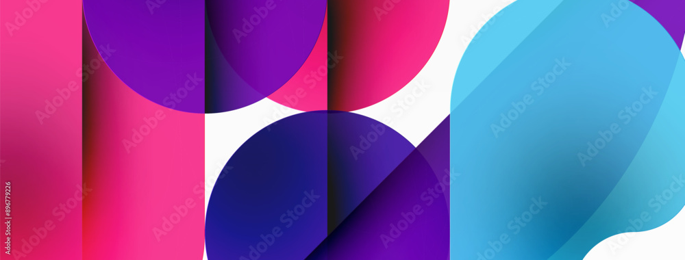 Minimal round shapes geometric abstract background. Circle design. Trendy techno business template for wallpaper, banner, background or landing Minimal round shapes geometric abstract background. Circle design. Trendy techno business template for wallpaper, banner, background or landing