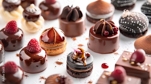 A patisserie presenting a range of sweet treats, including exquisite cakes, creamy pastries, and gourmet snacks, crafted with innovation to deliver an exceptional dessert experience.