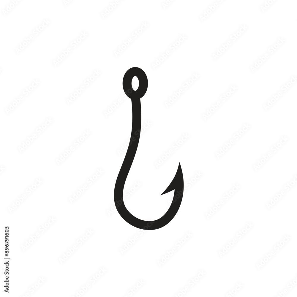 Fishing Hook, fish hook Icon Design Set Vector Art Illustration Fishing Hook, fish hook Icon Design Set Vector Art Illustration