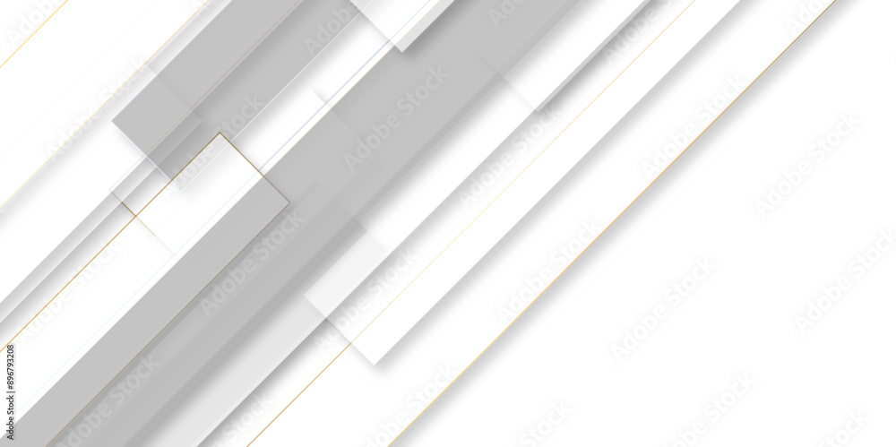 Naklejka premium Gray and white square diagonal line architecture geometry tech abstract subtle background. white background with diamond and triangle shapes layered in modern pattern design,