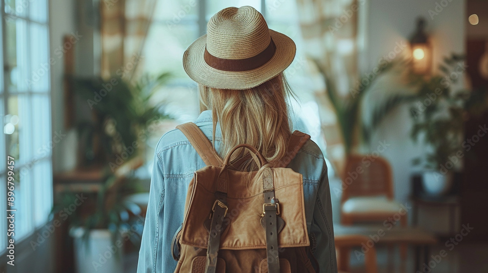 slender woman stands in an airport, gazing out with anticipation. Her relaxed posture and thoughtful expression capture the essence of travel and wanderlust slender woman stands in an airport, gazing out with anticipation. Her relaxed posture and thoughtful expression capture the essence of travel and wanderlust