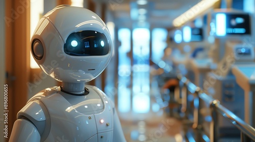 Wallpaper Mural An AIassisted elderly care facility with robotic companions and health monitoring systems, more clarity with clear light and sharp focus, high detailed Torontodigital.ca