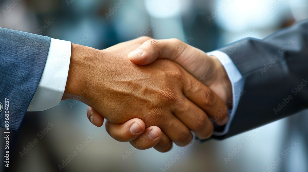 A close-up of a business handshake symbolizing partnership, trust, and agreement in a professional setting. A close-up of a business handshake symbolizing partnership, trust, and agreement in a professional setting.