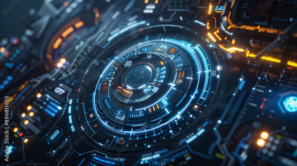 Futuristic technology interface with digital data visuals, UHD, Masterpiece Futuristic technology interface with digital data visuals, UHD, Masterpiece