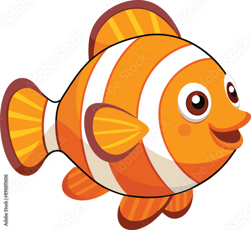 cartoon fish with a fish