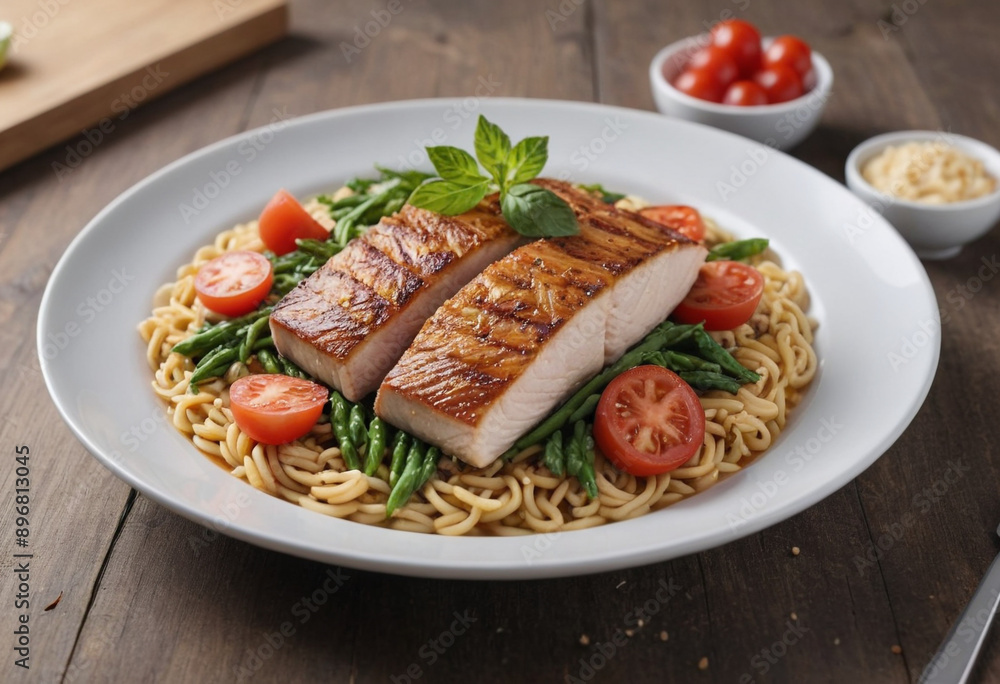 A close-up of a delicious and healthy meal. A close-up of a delicious and healthy meal.