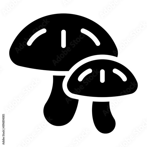 mushrooms Solid icon