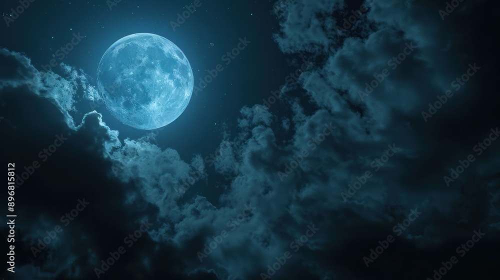 Full Moon in the Night Sky Full Moon in the Night Sky