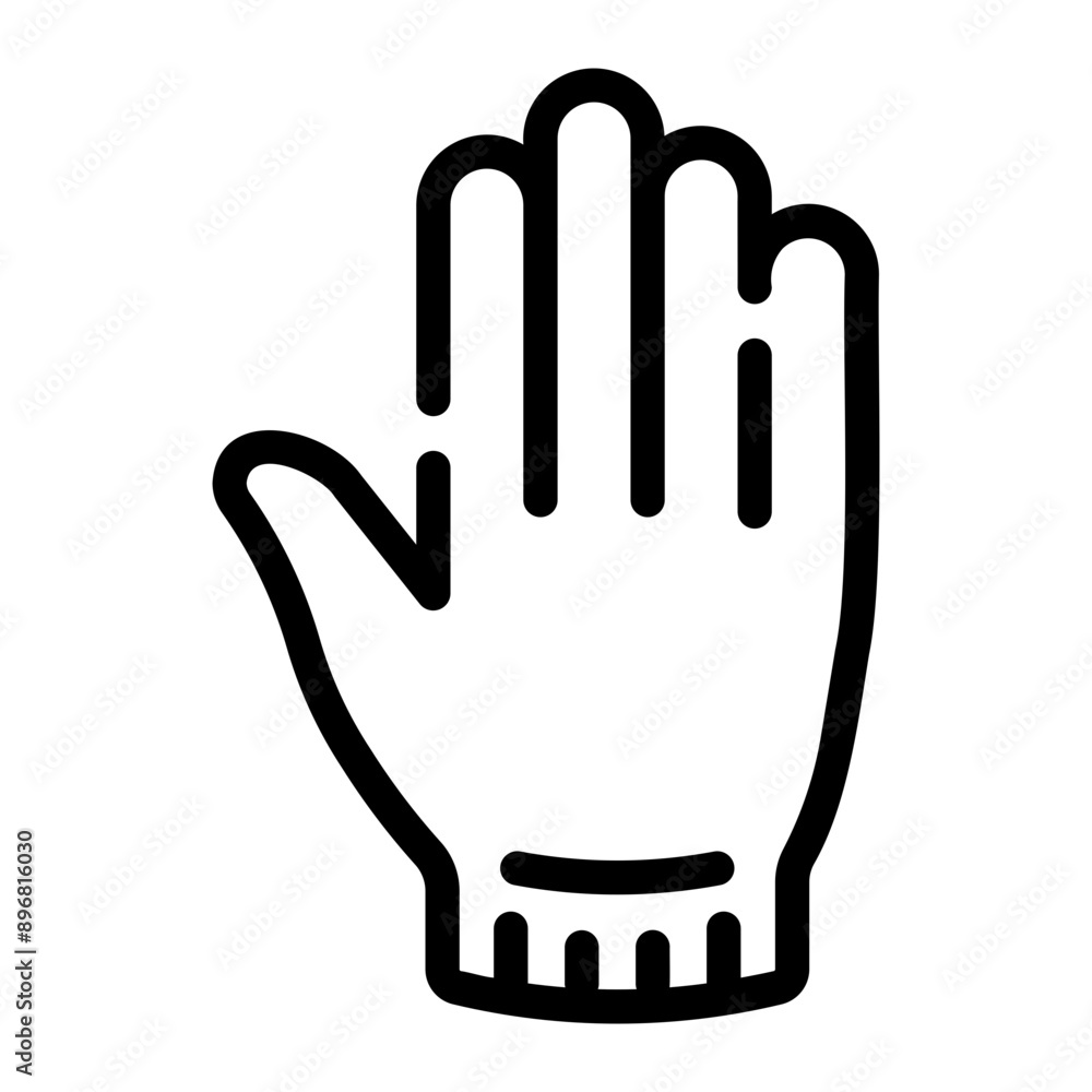 glove Line Icon glove Line Icon