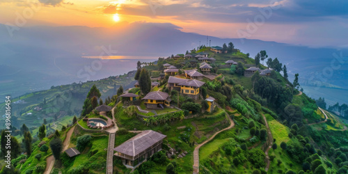 A photograph showing the main tourist attractions of Rwanda 