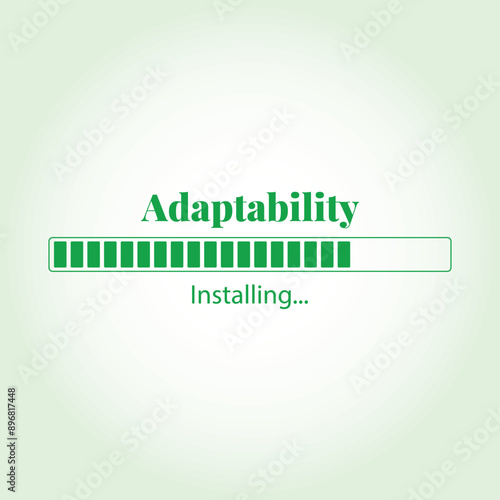 Adaptability Installing vector illustration graphic eps