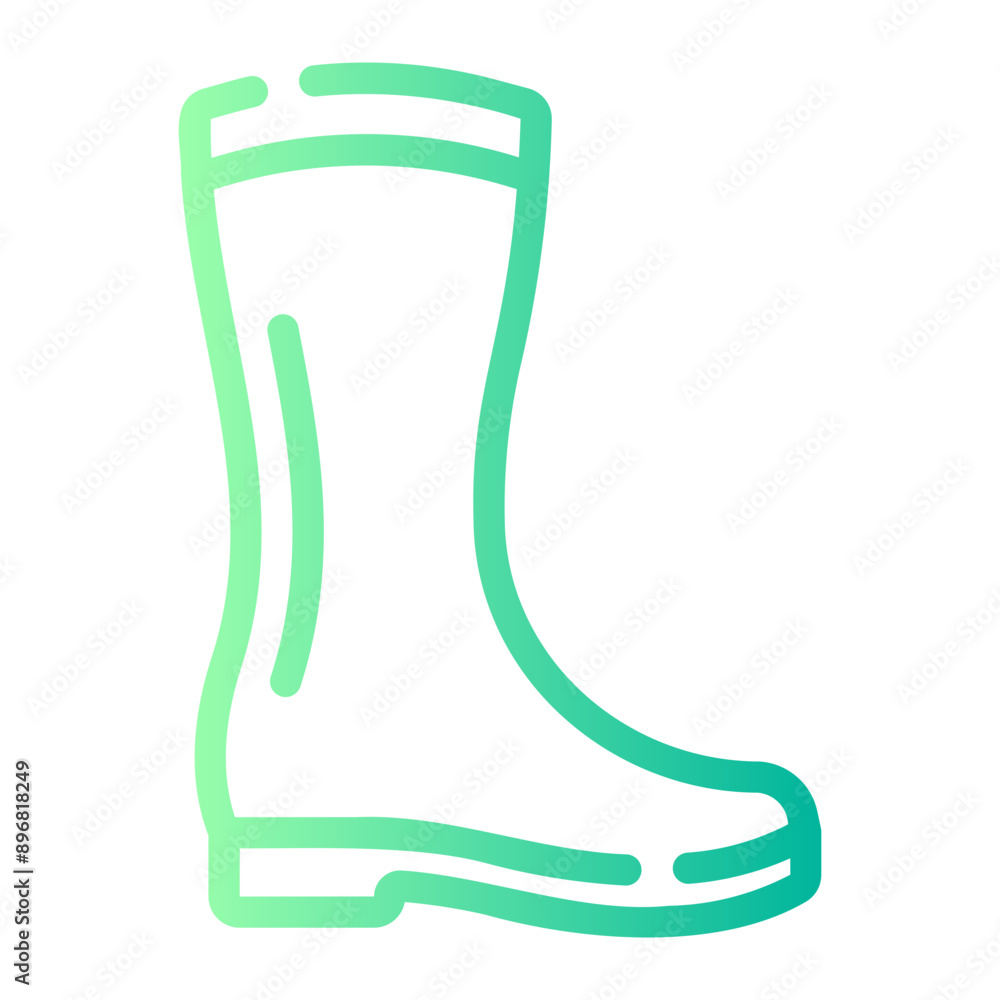 boots Line Gradient Icon boots Line Gradient Icon