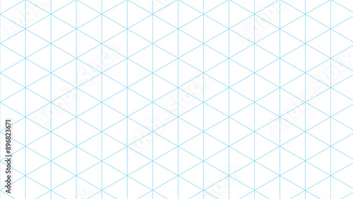Isometric light blue graph paper landscape vector