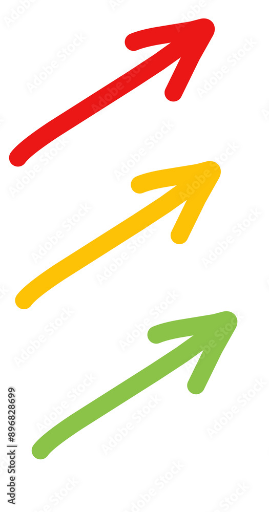 Arrow sign color icons hand drawing Arrow sign color icons hand drawing