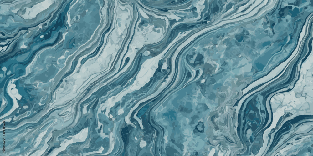 Silver and blue wavy sea ocean marble texture background. Silver and blue wavy sea ocean marble texture background.