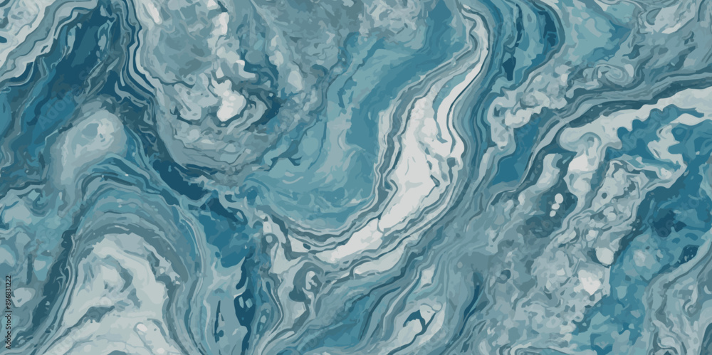 Silver and blue wavy sea ocean marble texture background. Silver and blue wavy sea ocean marble texture background.