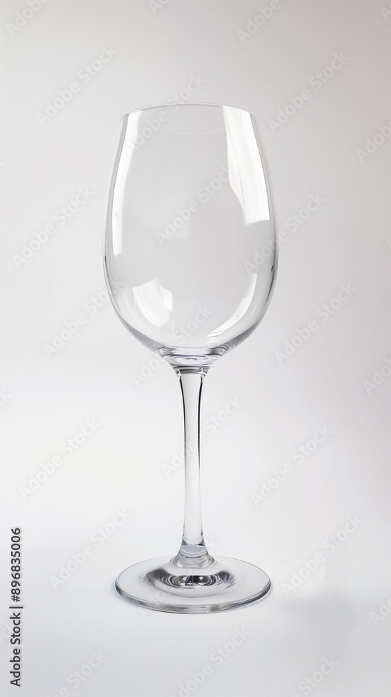 Empty wine glass isolated on white background Empty wine glass isolated on white background