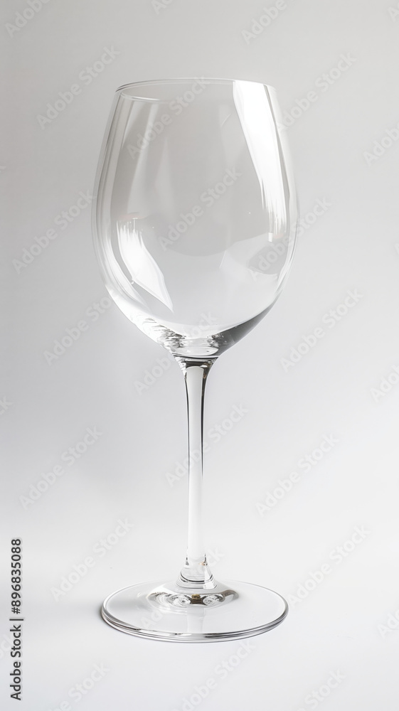 Empty wine glass isolated on white background Empty wine glass isolated on white background