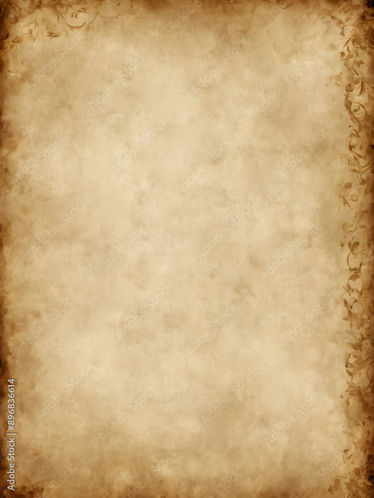 Obraz premium Old parchment paper background with sepia tones