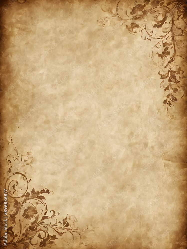 Old parchment paper background with sepia tones Old parchment paper background with sepia tones