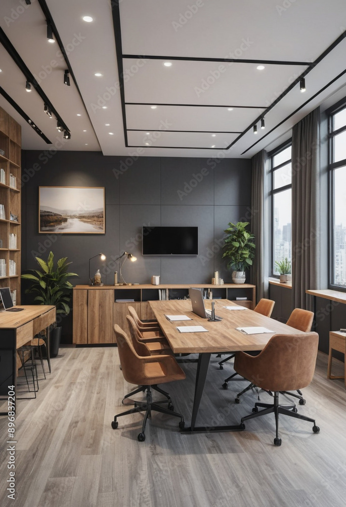 Fototapeta premium A relaxed and collaborative work environment. 