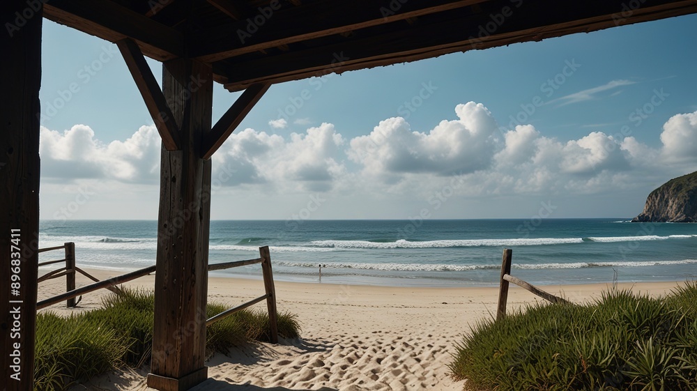 Beautiful Landscape of Nature, Sea, Mountain
