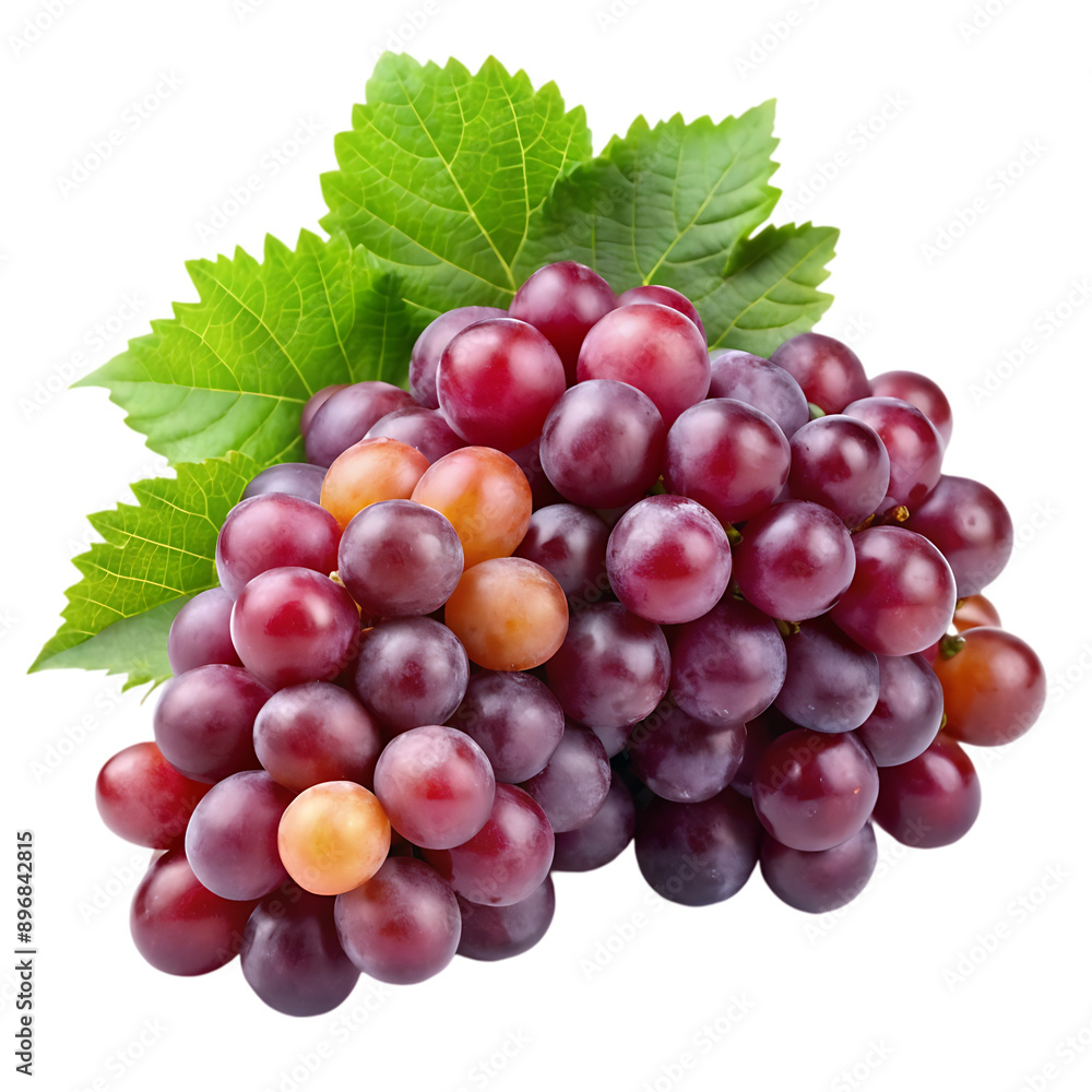 Fototapeta premium Grapes isolated on transparent background