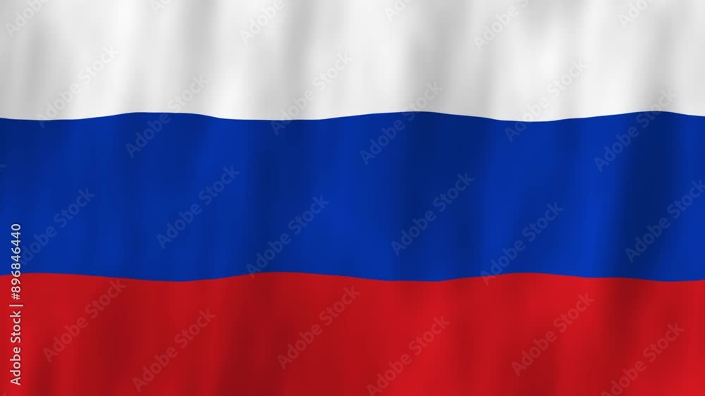 Russia Europe North Asia flag country animation 3D symbol design waving in wind movement national patriotism world culture emblem banner red white blue Russia Europe North Asia flag country animation 3D symbol design waving in wind movement national patriotism world culture emblem banner red white blue