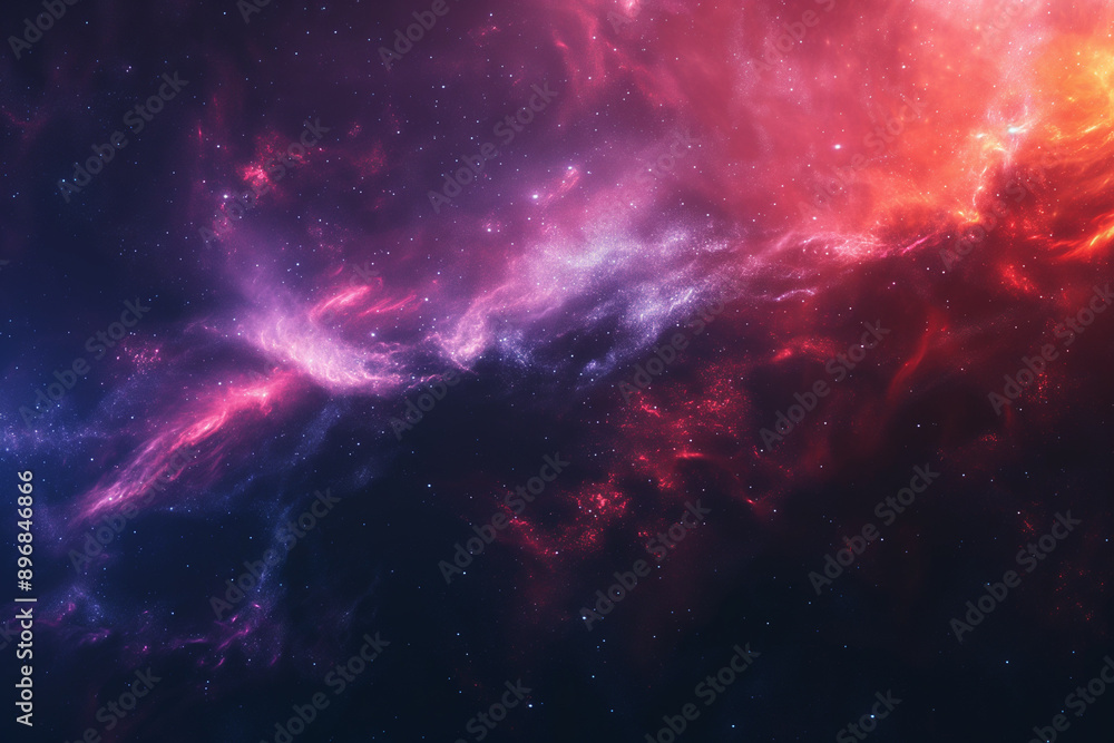 Naklejka premium amazing colors of Galaxy background realistic cinematic lighting
