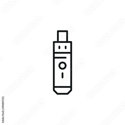 Vape pen icon. Simple vape pen icon for social media, app, and web design. Vector illustration.