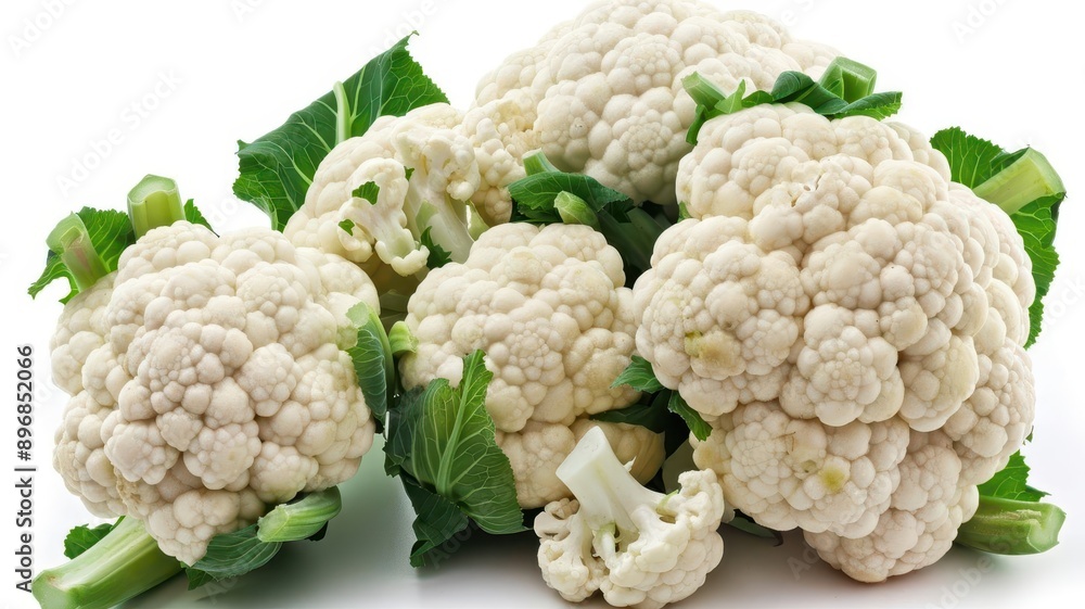Fresh cauliflower with vibrant green leaves, perfect for healthy cooking and nutrition. Ideal for recipes or vegetable displays. Fresh cauliflower with vibrant green leaves, perfect for healthy cooking and nutrition. Ideal for recipes or vegetable displays.
